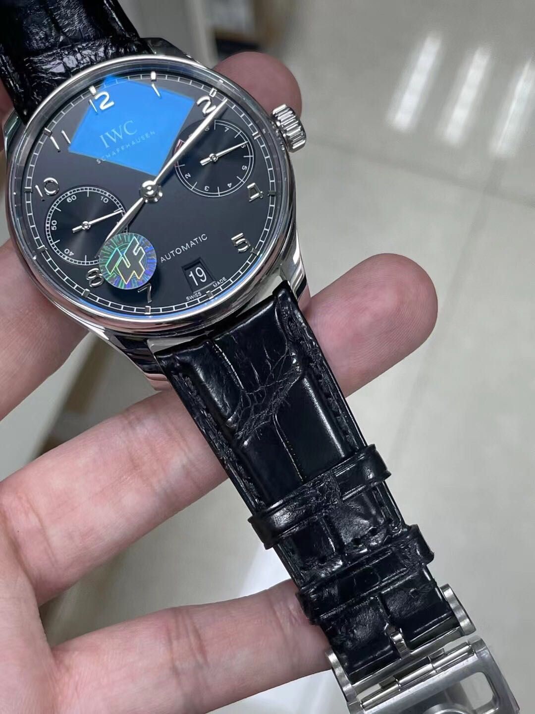 IWC Schaffhausen 7 days automatic cadran negru