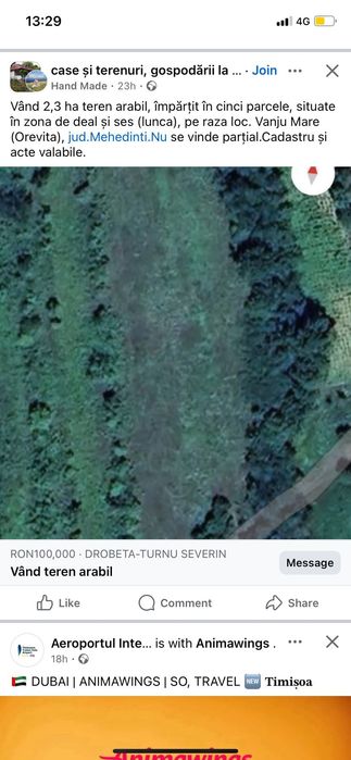 Teren arabil de vanzare