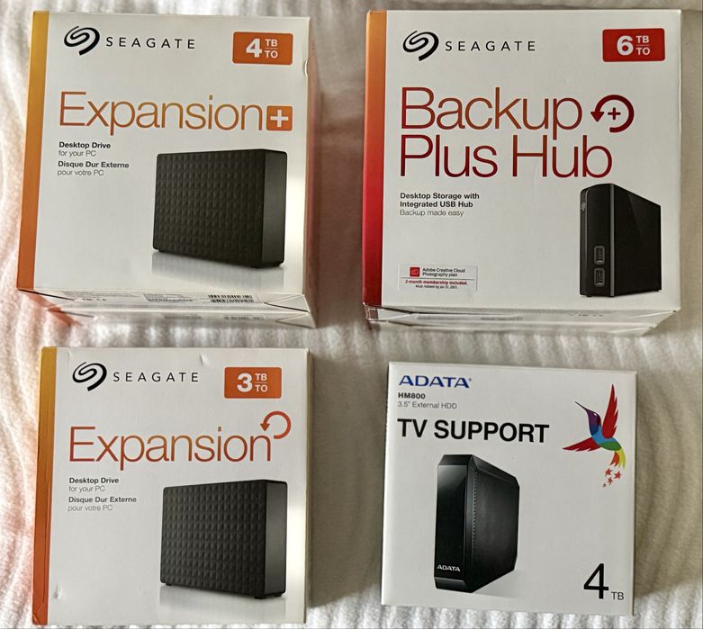 HDD NOU pe alese HardDisk Seagate si Adata 4TB si 3 TB