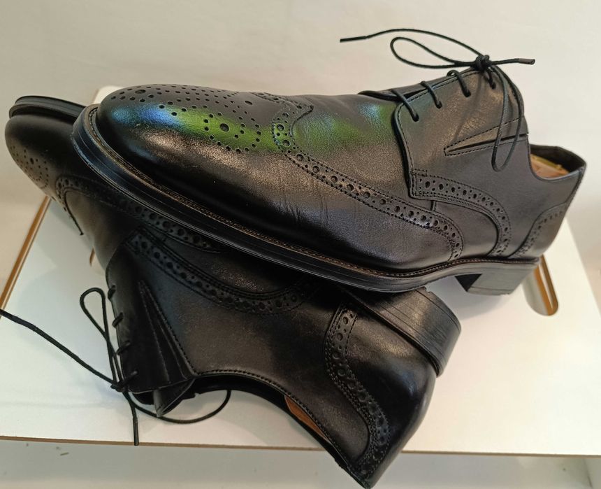 Pantofi derby brogue 44 44.5 premium LLOYD piele naturala moale