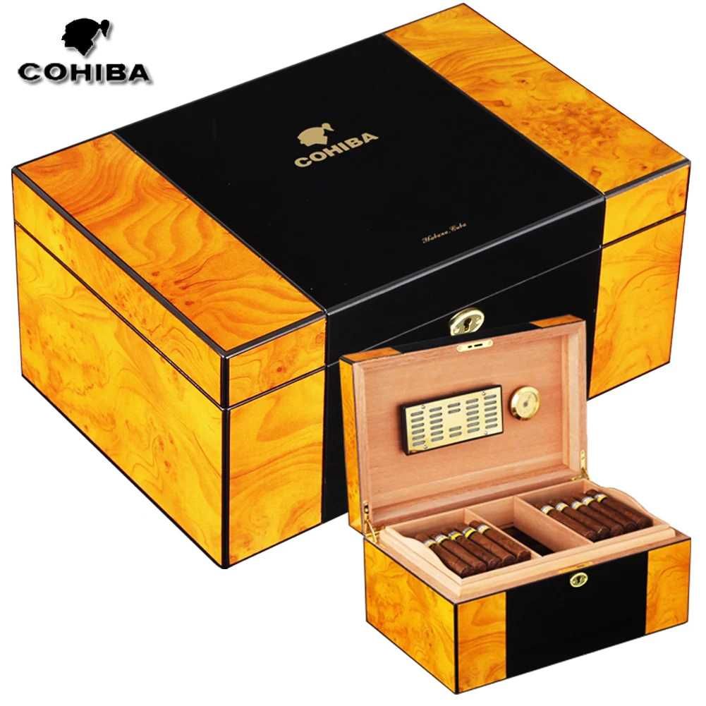 Cohiba хумидор от испански кедър за 80-100 пури със ключ