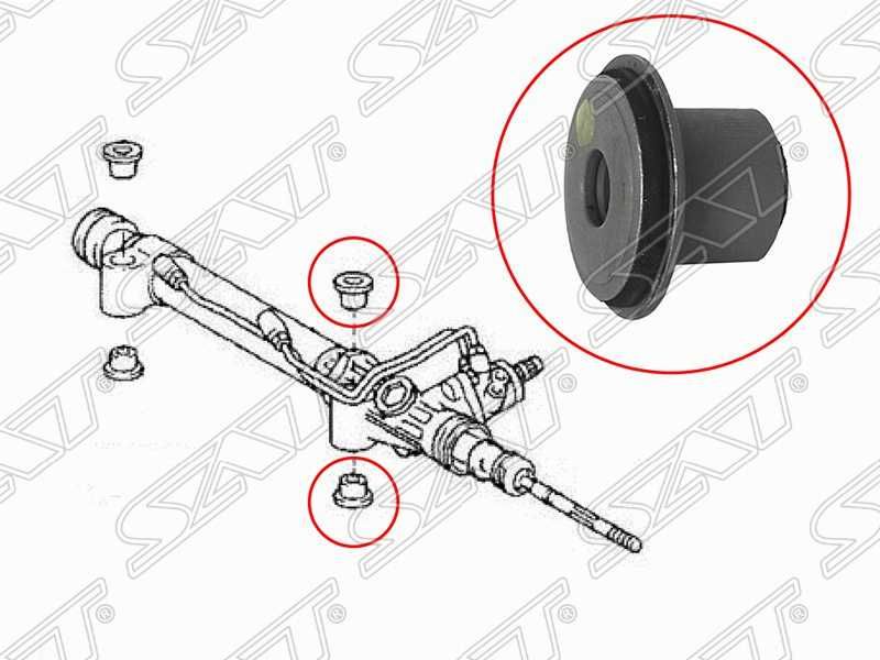 Сайлентблоки рулевой рейки на Японские / Корейские авто