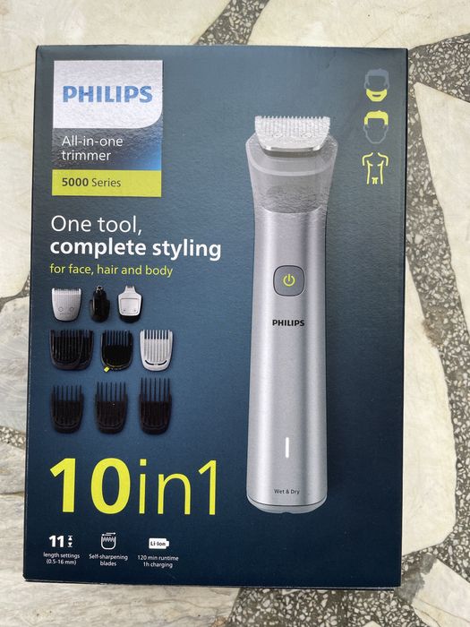 Чисто нов ример за брада тяло и коса Philips 10 in 1