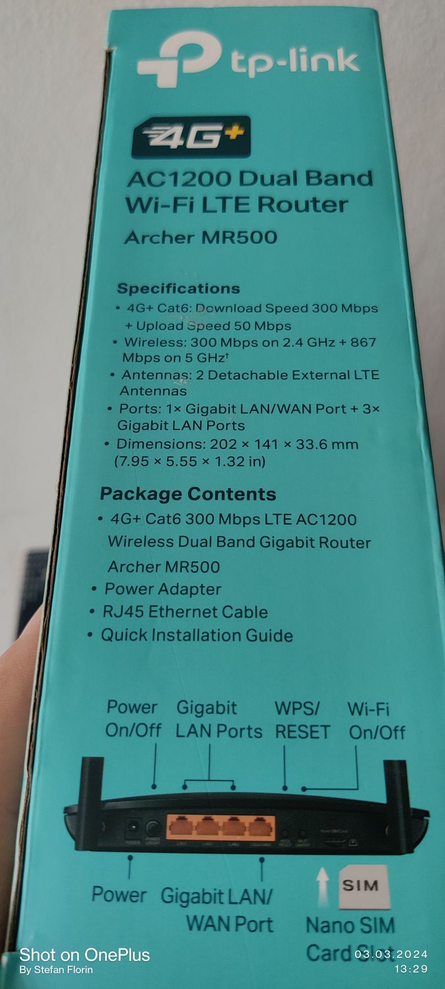 Router 4G LTE TpLink AC1200