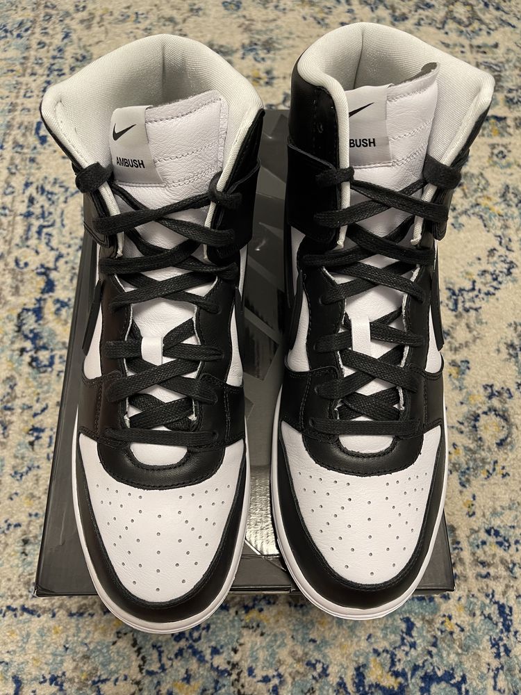 Nike Dunk High Ambush Black White 45