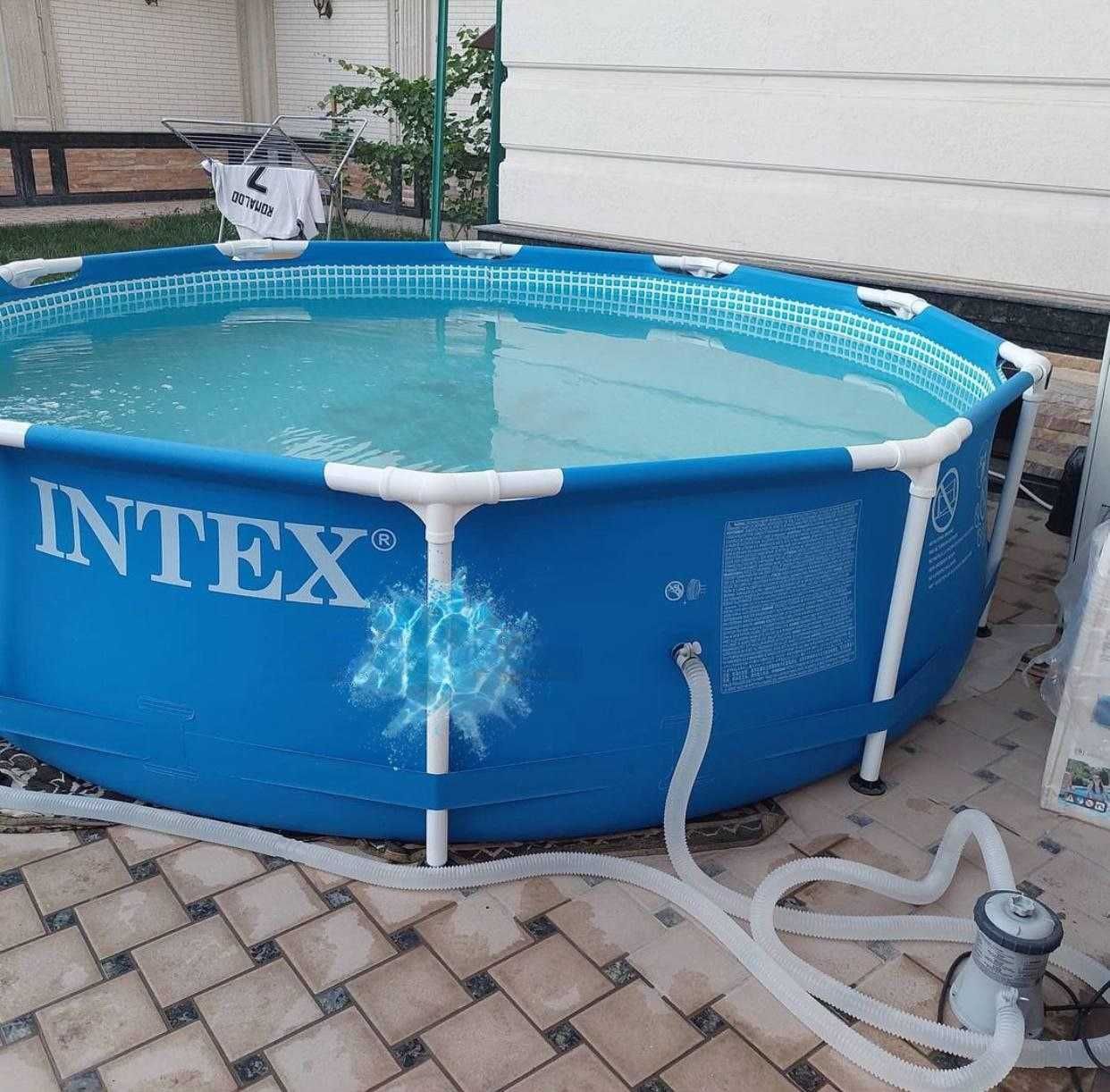 Каркасный бассейн Metal frame 366×76 см, 6,5 л из первых рук INTEX