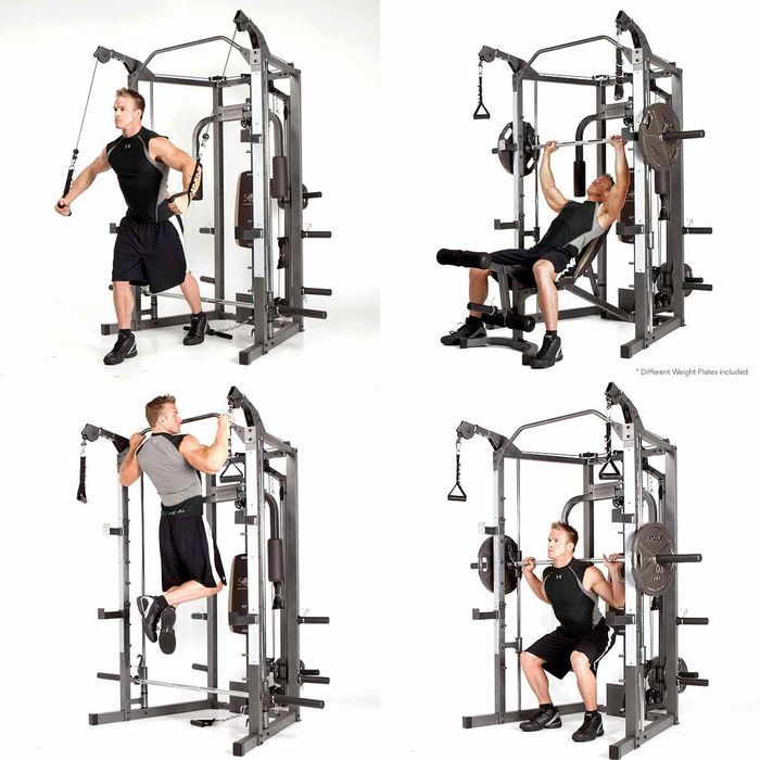 Aparat multifunctional, Zoco Body Fit®, Smith Machine HG4008, Negru