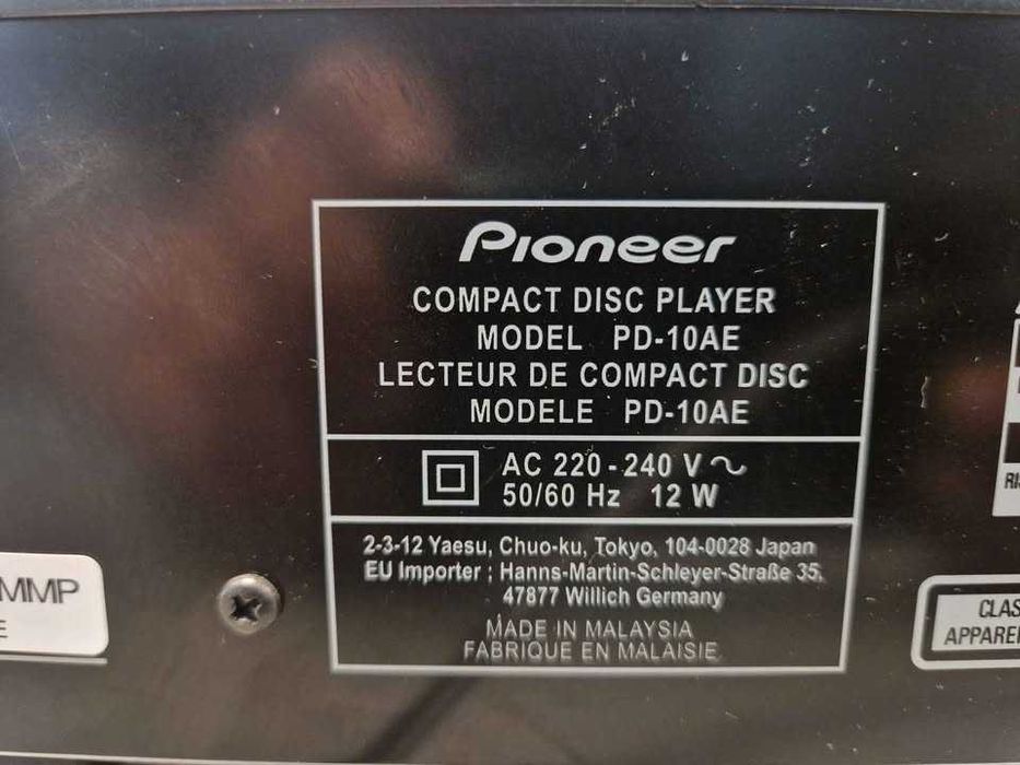 CD Player Pionner PD-10AE