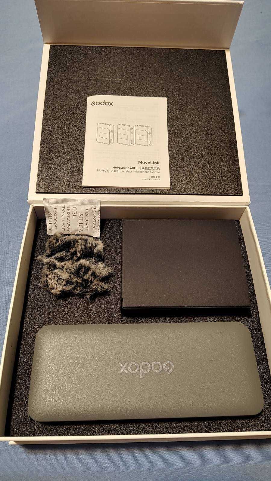 Безжична система микрофони Godox Movelink M2 dual - Чисто нови