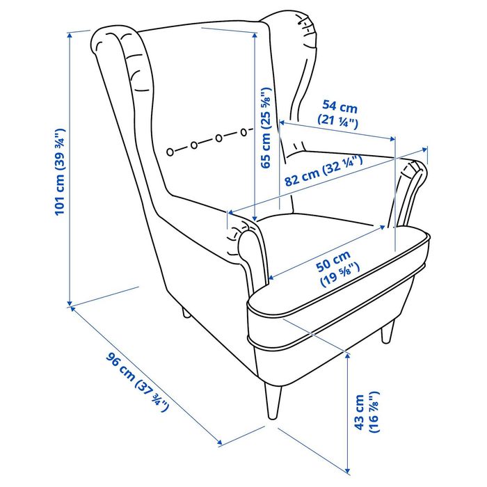 Кресло с табуретка Ikea
