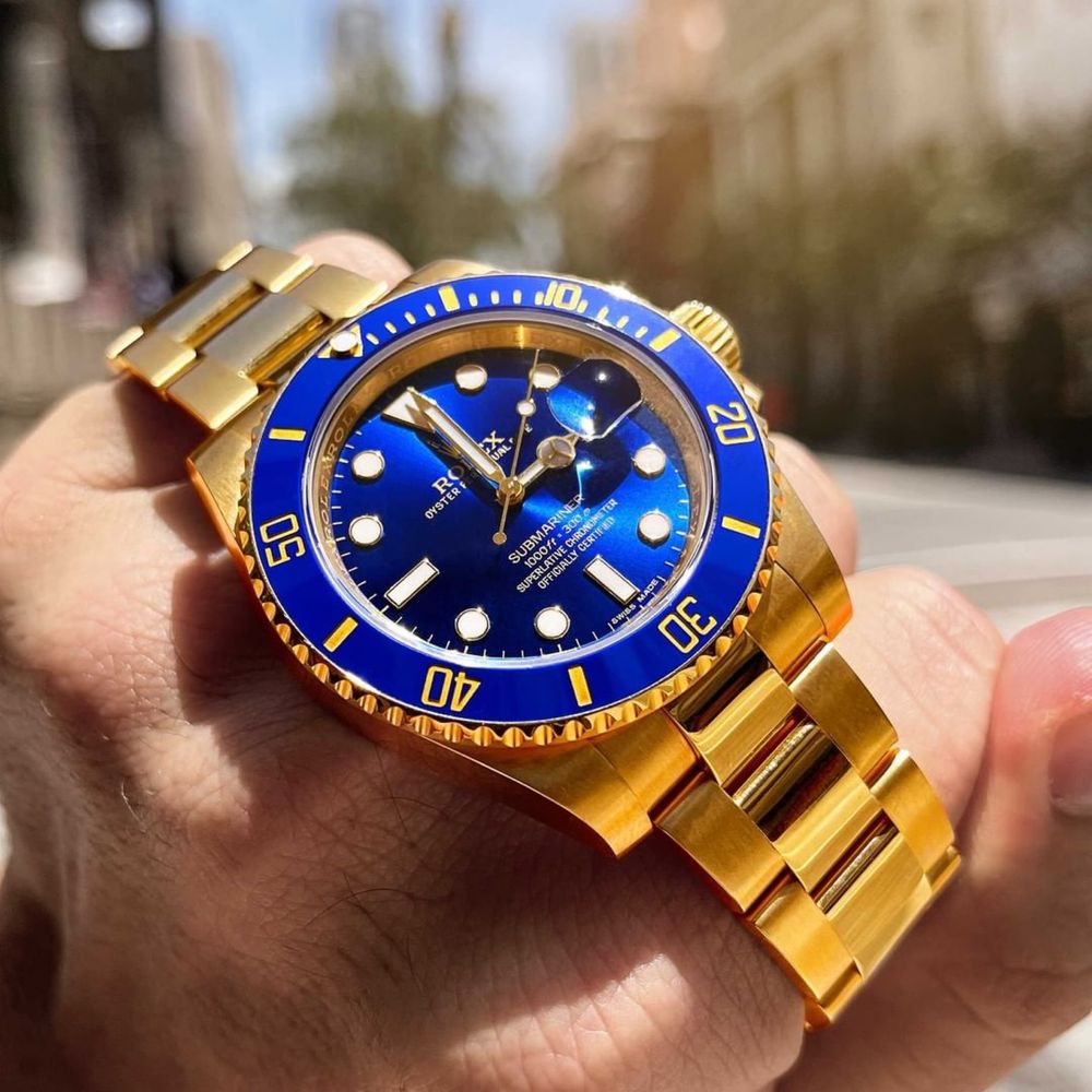 ceas rolex submariner blue dial 41 mm