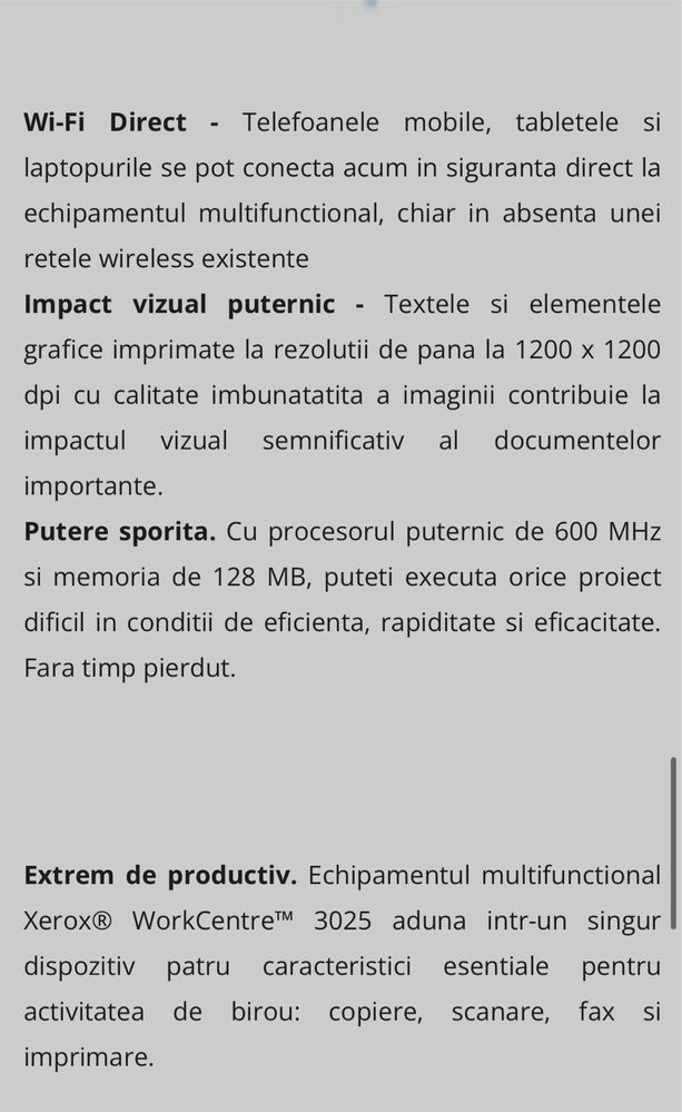 Xerox 3025 multifunctional laser