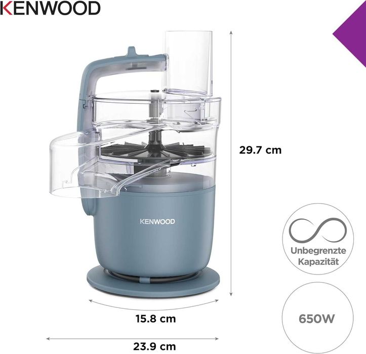 Kenwood MultiPro Go FDP22.130GY Компактен кухненски робот, 650W, НОВО