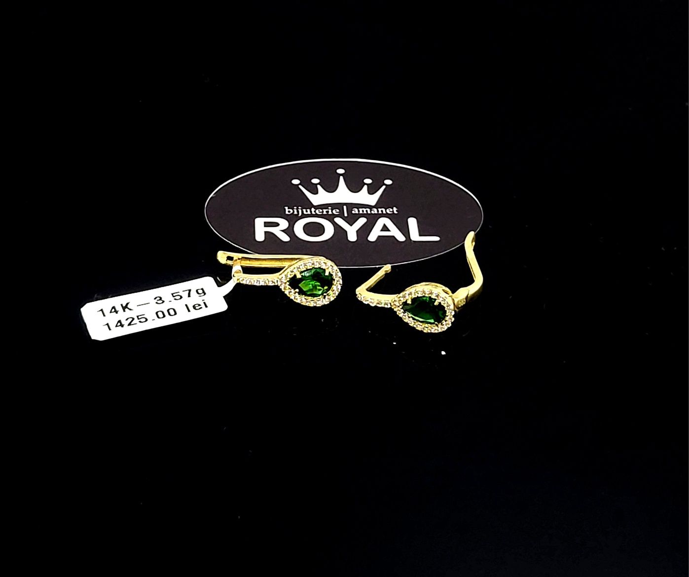 Bijuteria Royal cercei din aur 14k 3.57 gr
