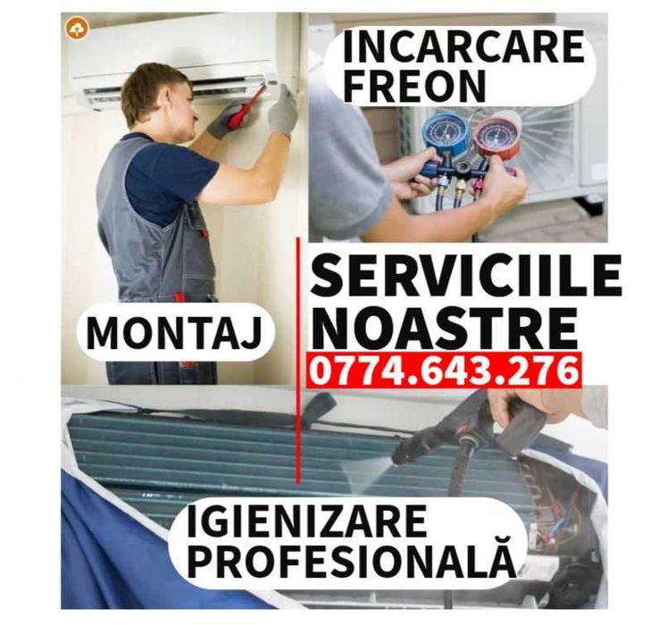 Serviciu Încărcare și Completare Freon Aer Condiționat - București