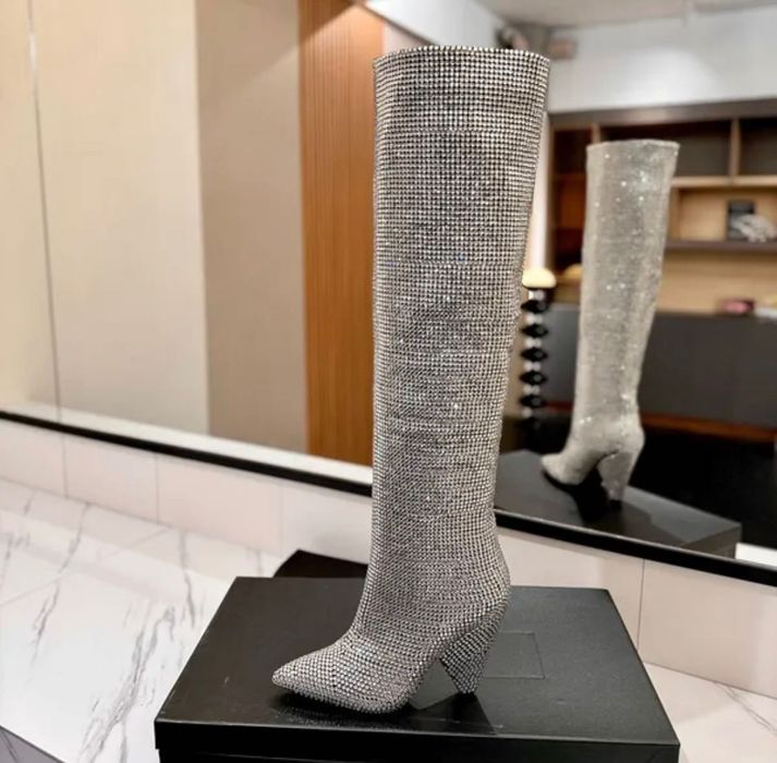 Cizme dama Saint Laurent cristale deosebite