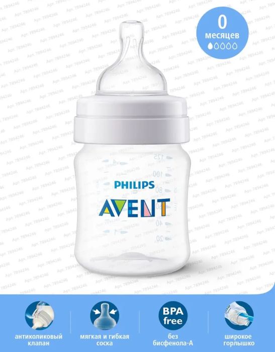 Бутылочка новая Avent