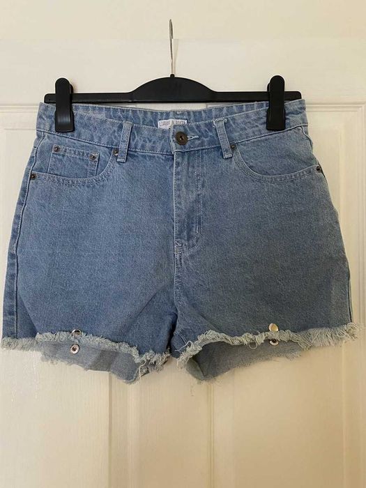 Blugi scurti zara talie inalta