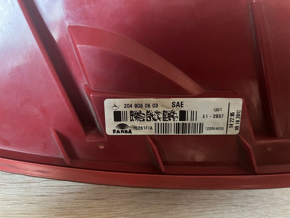 Led стопове Mercedes W204 седан