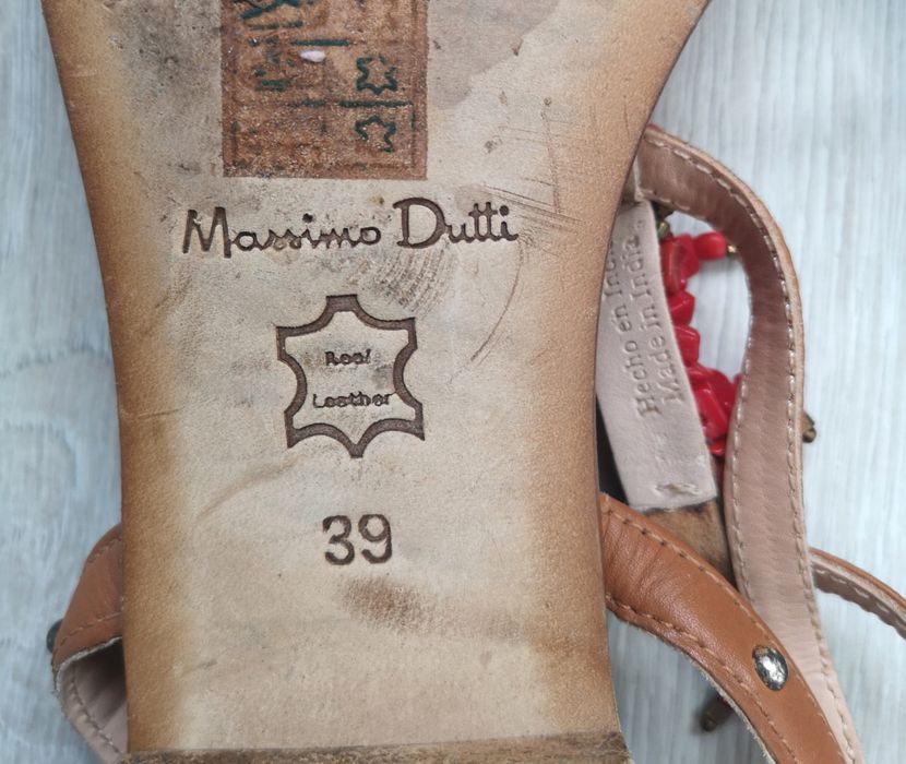 Sandale piele Massimo Dutti