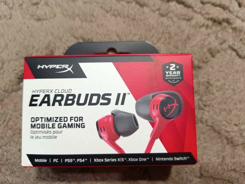 Игровые наушники HyperX Cloud Earbuds II с микрофоном