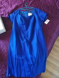 Нова синя рокля,с къс ръкав