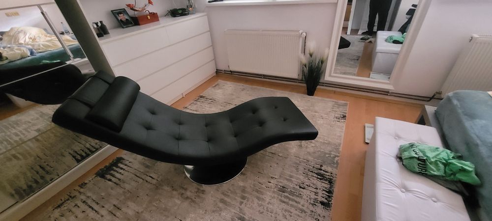 Fotoliu rotativ de relaxare cu saltea de masaj