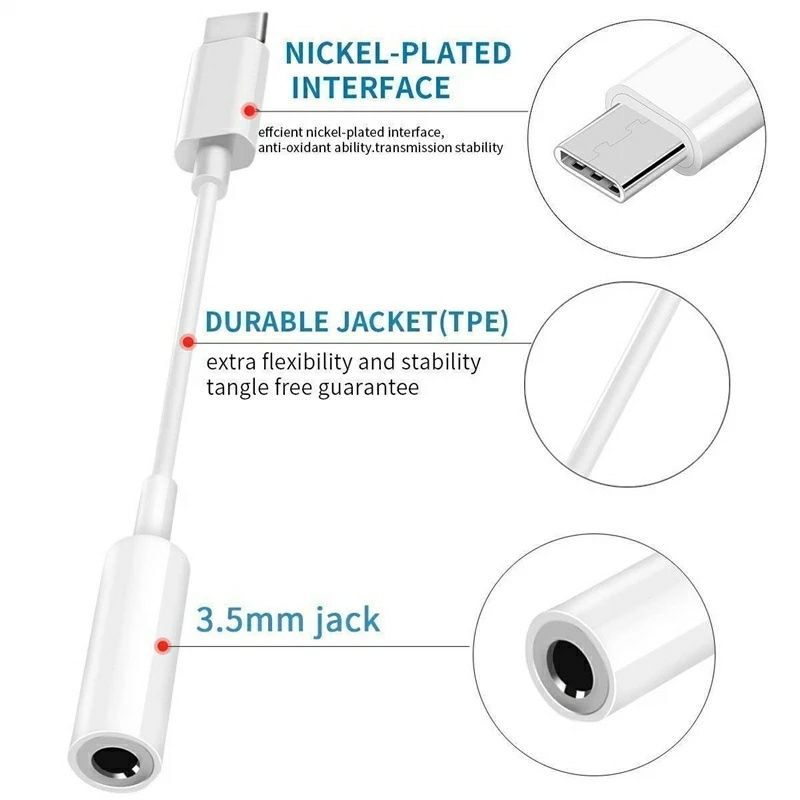 mufa tip tipe c jack cablu adaptor adaptare jack 3.5 tip c tipe c