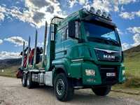 MAN TGS 480 6X6 camion forestier transport lemn buștean cherestea