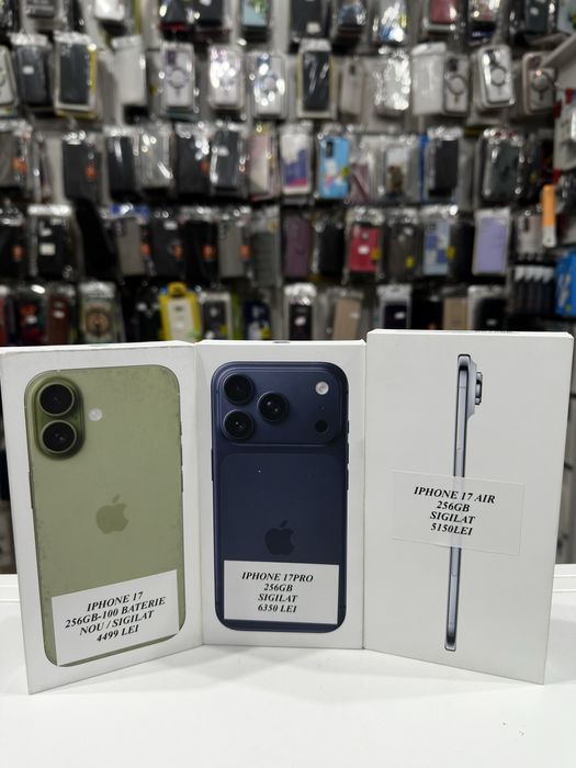iSellStore Valcea vinde: iPhone 17 Blue / 17 Pro Blue / 17 Air Sky Blu