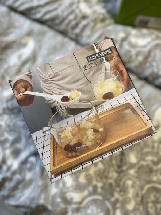 Vand set 2 oale din sticla borosilicata, 2L, cu capac si maner - NOI