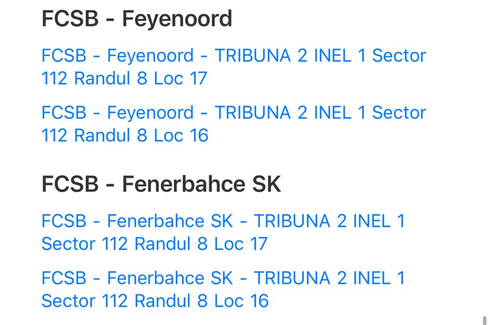 Bilete FCSB Europa League(UEL)