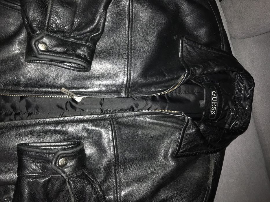 Geaca piele Guess barbati