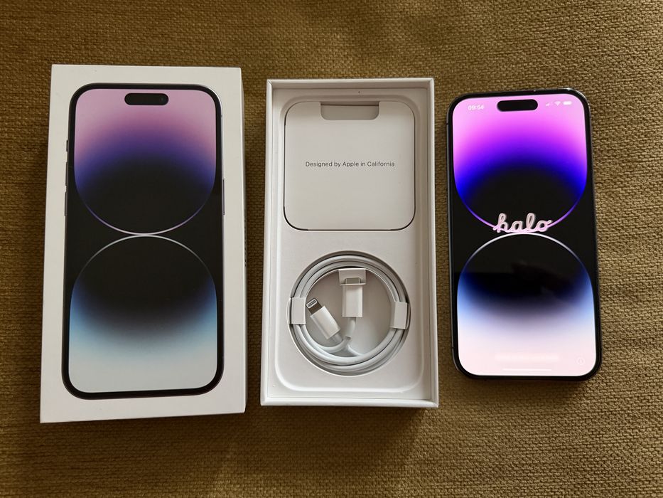 iPhone 14 Pro Deep Purple, 128Gb arata bine