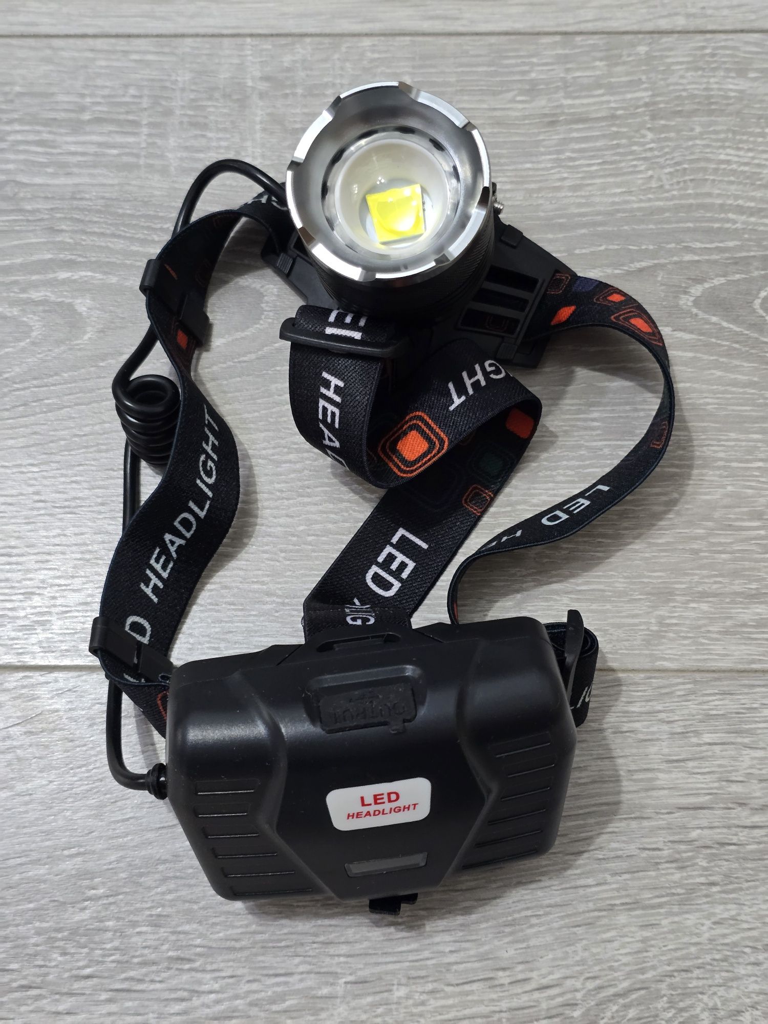 Lanternă frontală LED SIDARK, 120000 LUX, acumulator 9000mAh