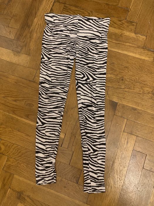 Colanți cu imprimeu zebră