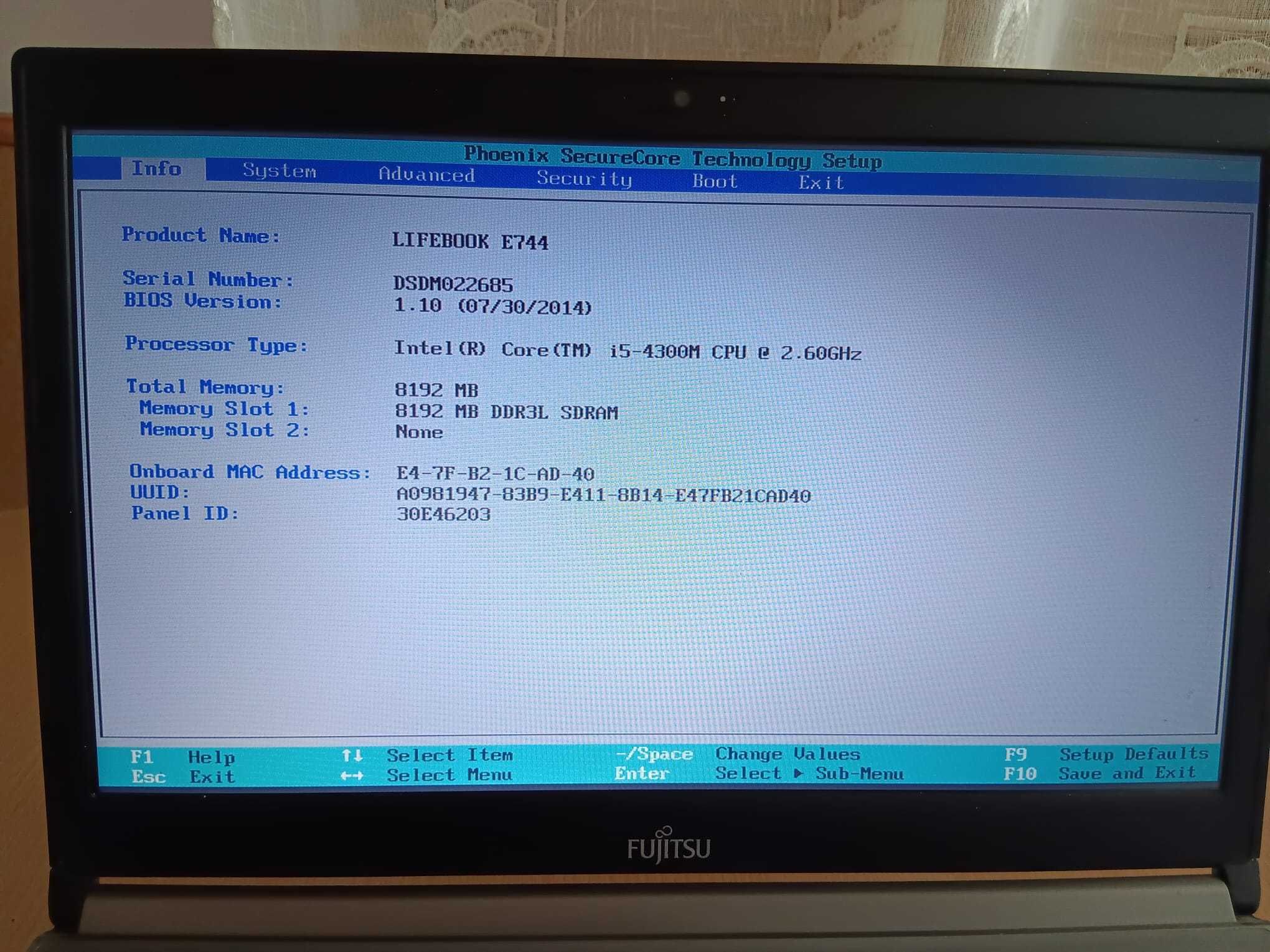 Fujitsu LifeBook E744 i5-4300M 8GB 512GB SSD 1600x900