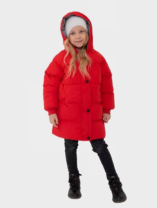 Детский пуховик куртка 3-9 лет детская зимняя длинная для девочек