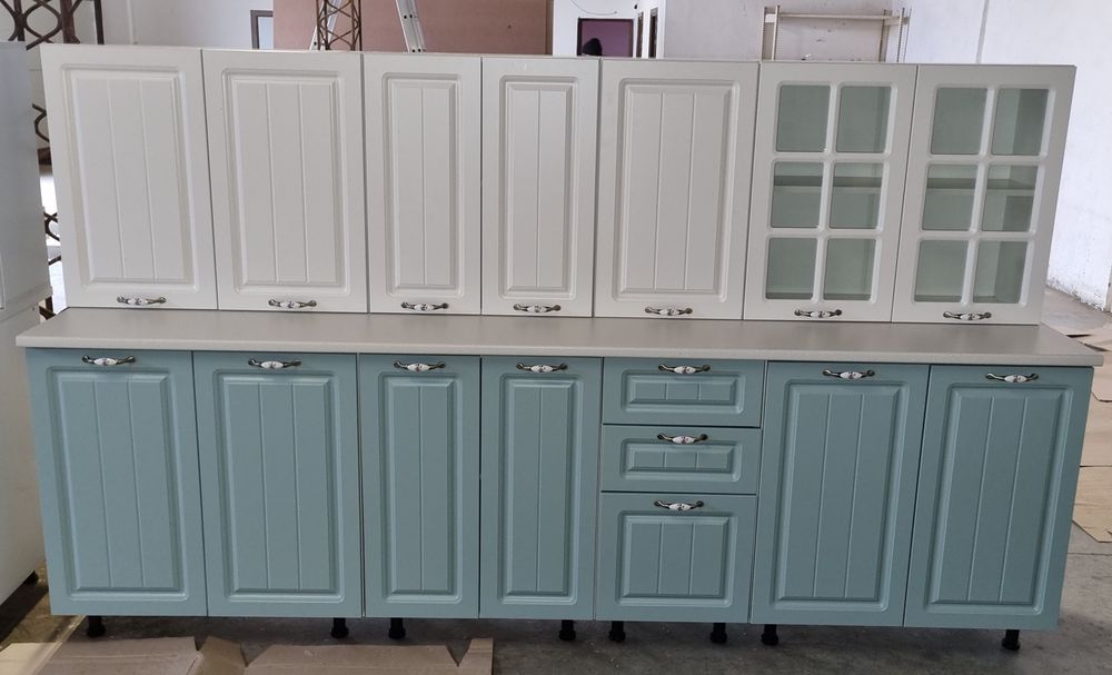 Mobila de bucatarie noua cu fronturi mdf in 2 culori, SOFT close