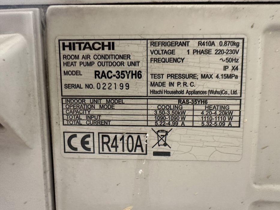 Aer vonditionat Hitachi 12000 BTU
