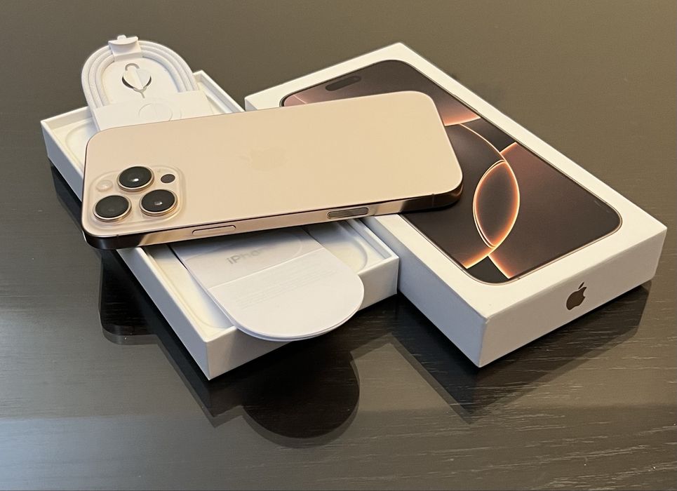 iPhone 16 PRO 128GB 5G CA NOU ! Desert Titanium Gold Auriu Natural 15