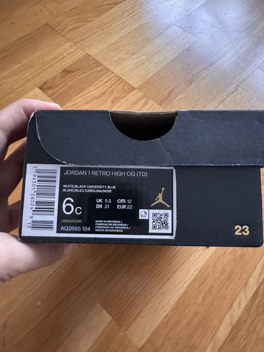 Adidasi Jordan 1 retro high og td  22