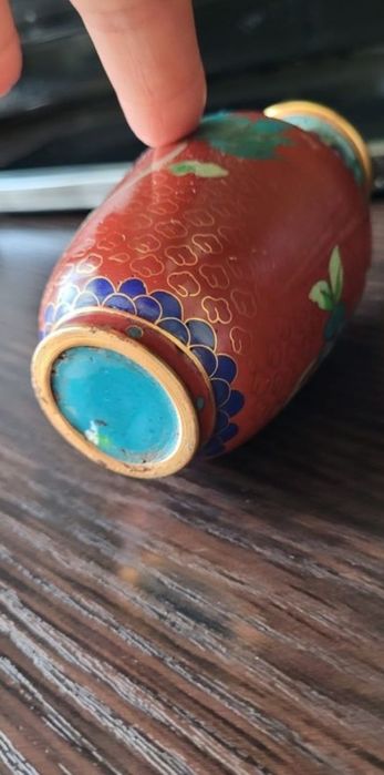 Vaza Cloisonne bronz, colectie