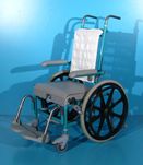 Scaun WC cu rotile din aluminiu Thomashilfen / latime sezut 47 cm