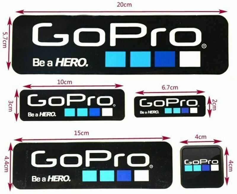 Set sticker Decal Logo casca GoPro Hero abtibild autocolant BE A HERO