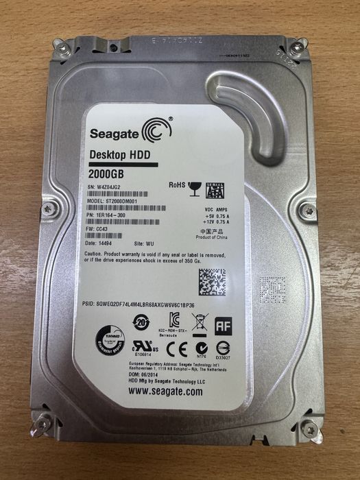 Диск Seagate Desktop HDD 2000GB