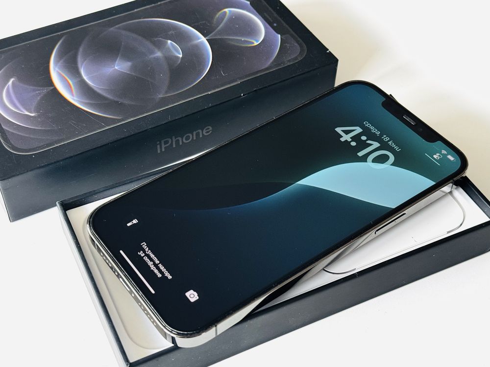 Iphone 12 Pro Max 256GB Graphite 100% Батерия! Гаранция 6 месеца