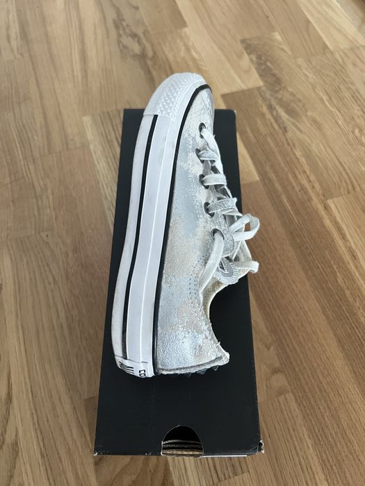 Tenisi Converse, piele, culoare argintiu, masura 5 (35)