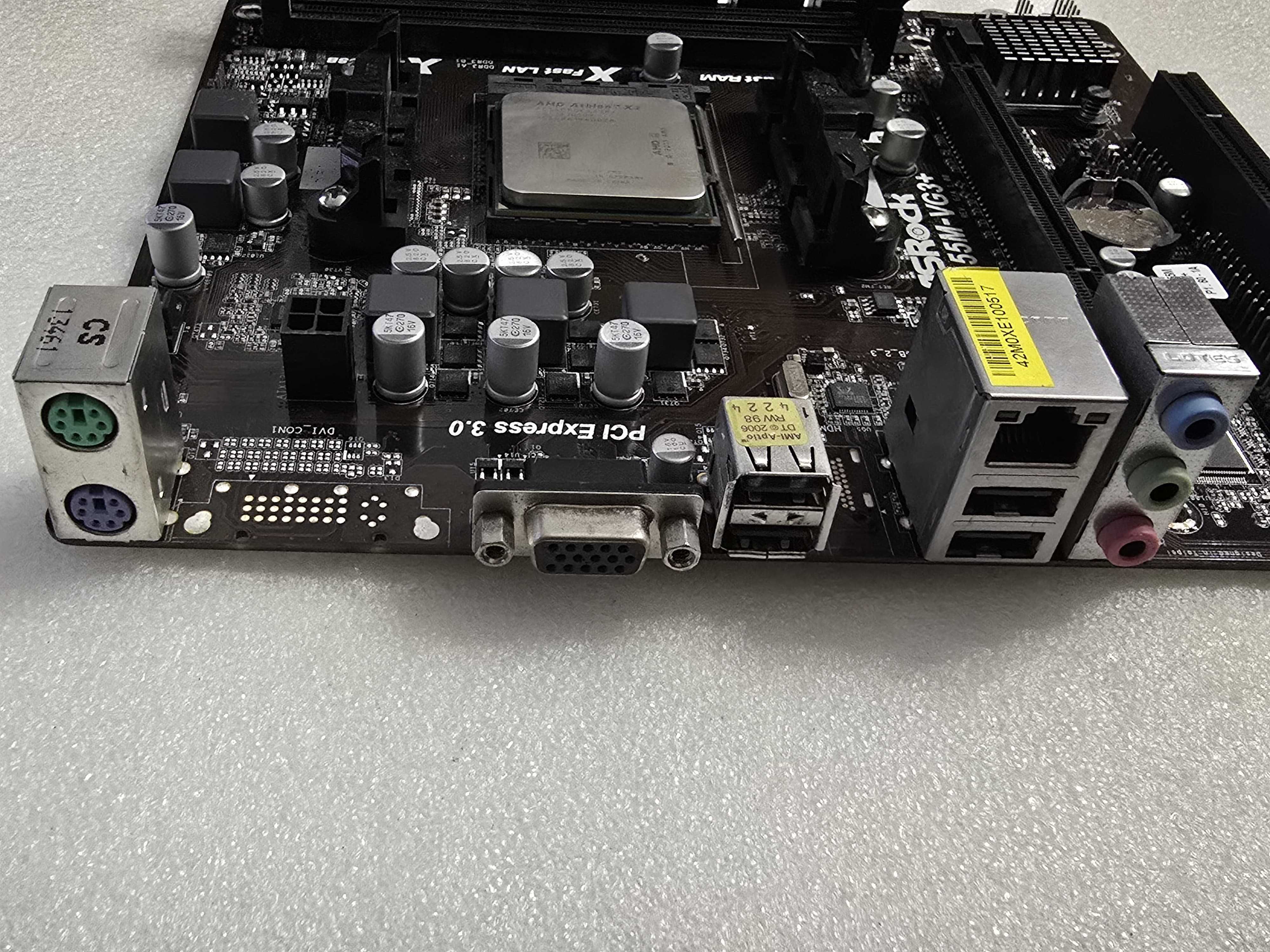 Placa de baza ASRock, FM2A55M-VG3+, Socket FM2+, + AMD Athlon X2 340