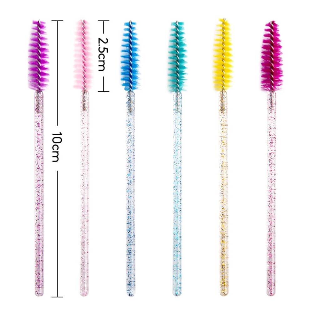 Set 100 periute mascara extensii gene false, diverse culori